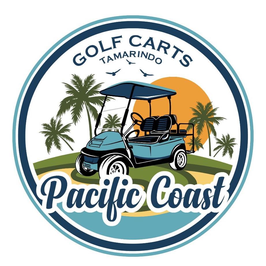 Pacific Coast logo golf carts